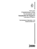 Report of the Commissioner of the Environment and Sustainable Development to the House of Commons