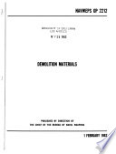 Demolition Materials Book PDF