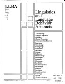 Linguistics and Language Behavior Abstracts