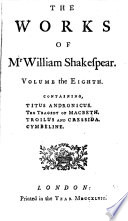 The works of Shakespear, with a glossary, pr. from the Oxford ed. in quarto, 1744 [by Sir T.Hanmer].