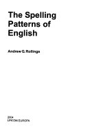 The Spelling Patterns of English