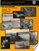 Office of Naval Research Guide to Programs Book