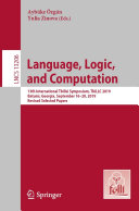 Language  Logic  and Computation