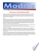 Directory of Energy Information Administration Models 2001