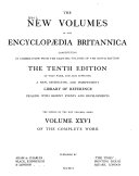 The New Volumes of the EncyclpÆedia Britannica