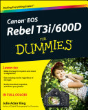 Canon EOS Rebel T3i   600D For Dummies