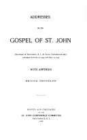 Addresses on the Gospel of St. John