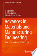 Advances in Materials and Manufacturing Engineering Book