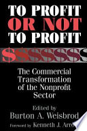 To Profit Or Not to Profit Book