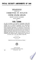 Social Security Amendments of 1960