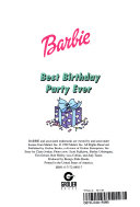 Best Birthday Party Ever Book
