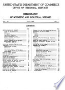 Bibliography of Scientific and Industrial Reports