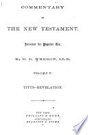 Commentary on the New Testament, Intended for Popular Use: Titus-Revelation