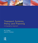 Transport Systems  Policy and Planning