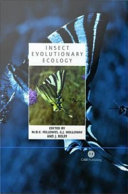 Insect Evolutionary Ecology