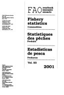Annuaire de Statistiques des Peches 2001 Produits - Anuario de Estadisticas de Pesca 2001 Productos