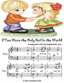 If You Were the Only Girl In the World - Easiest Piano Sheet Music Junior Edition