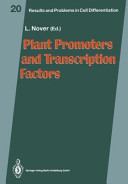 Plant Promoters and Transcription Factors Book