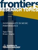Individuality in music performance