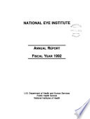 Annual Report   National Eye Institute Book
