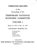 Verbatim Record of the Proceedings