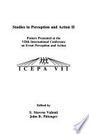 Studies in Perception and Action II Book
