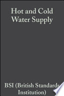 Hot and Cold Water Supply Book