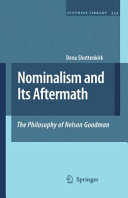 Nominalism and Its Aftermath: The Philosophy of Nelson Goodman [Pdf/ePub] eBook
