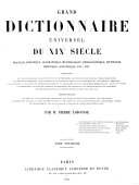 Grand Dictionnaire Universel Du Xixe Siecle Francais A Z 1805 76