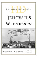 Read Pdf Historical Dictionary of Jehovah's Witnesses