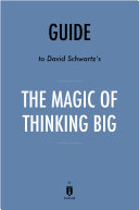 Guide to David Schwartz’s The Magic of Thinking Big by Instaread Pdf/ePub eBook