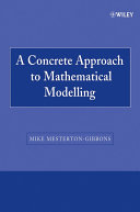 A Concrete Approach to Mathematical Modelling