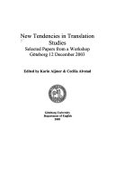 New Tendencies in Translation Studies