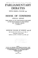 The Parliamentary Debates (Hansard) Official Report