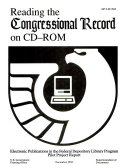 Reading the Congressional Record on CD-ROM