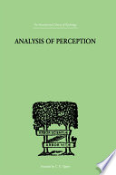 Analysis Of Perception Book