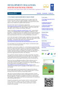 Development Challenges, South-South Solutions: February 2013 Issue