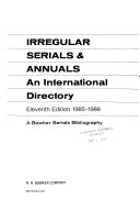 Irregular Serials   Annuals