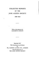 Collected Reports of the Jane Austen Society, 1949-1965