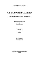 British Archives on Cuba: 1961