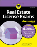 Real Estate License Exams For Dummies with Online Practice Tests Book