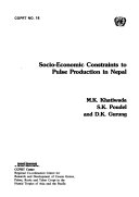 Socio economic Constraints to Pulse Production in Nepal