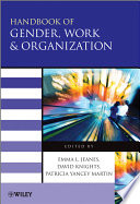 Handbook Of Gender Work And Organization