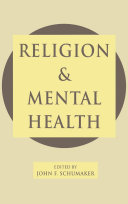 Religion and Mental Health Book