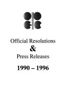 OPEC Official Resolutions and Press Releases  1960 1983