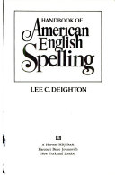 Handbook of American English Spelling