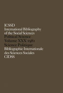 International Bibliography of Social Science