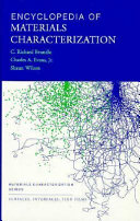 Encyclopedia of Materials Characterization