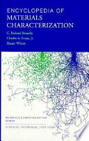 Encyclopedia of Materials Characterization Book