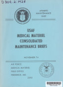USAF Medical Material Consolidated Maintenance Briefs, November 1974